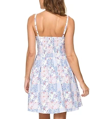 Flag and Anthem Sleeveless Florence Floral Mini Dress