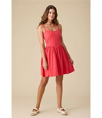Flag and Anthem Sleeveless Florence Mini Dress