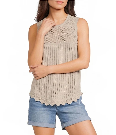 Flag and Anthem Sleeveless Susie Crochet Tank