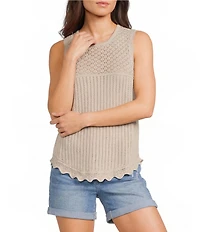 Flag and Anthem Sleeveless Susie Crochet Tank