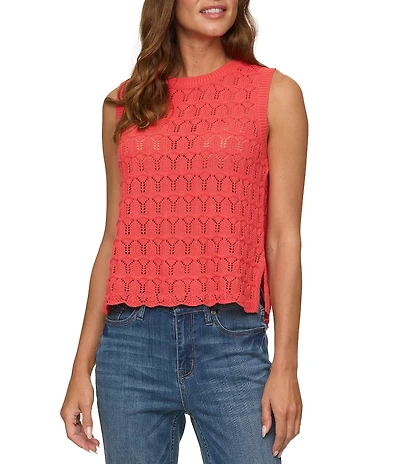Flag and Anthem Solid Sleeveless Dale Sweater Tank