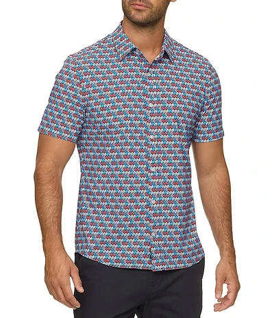 Flag and Anthem Summerville Tropical Print Short Sleeve Shirt