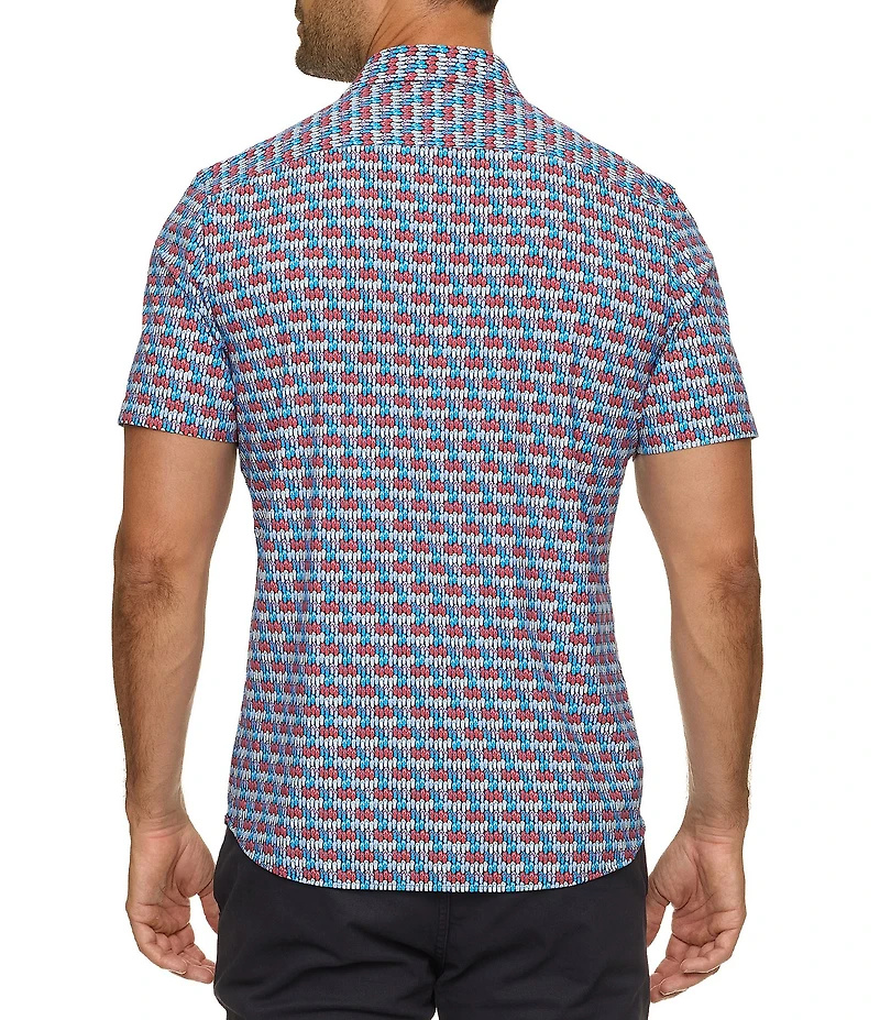 Flag and Anthem Summerville Tropical Print Short Sleeve Shirt