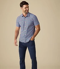 Flag and Anthem Summerville Tropical Print Short Sleeve Shirt