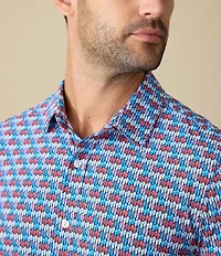 Flag and Anthem Summerville Tropical Print Short Sleeve Shirt