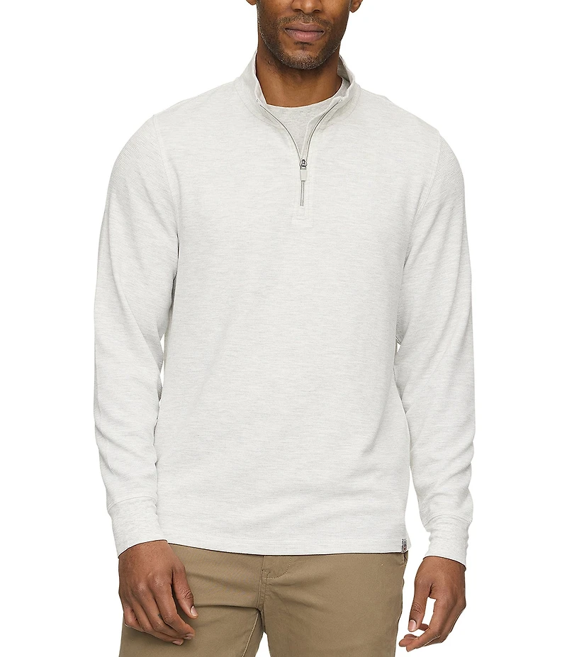 Flag and Anthem Summit Long Sleeve Micro Waffle Knit Quarter Zip