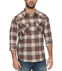 Flag and Anthem Topeka MadeFlex UPF Performance Long Sleeve Plaid Western Shirt