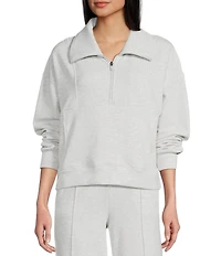 Flag and Anthem Ultra Soft Plush Long Sleeve Quarter Zip Sweatshirt