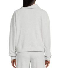 Flag and Anthem Ultra Soft Plush Long Sleeve Quarter Zip Sweatshirt