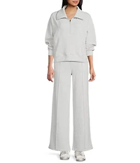 Flag and Anthem Ultra Soft Plush Long Sleeve Quarter Zip Sweatshirt