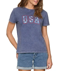 Flag and Anthem USA Knit Tee
