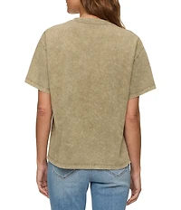 Flag and Anthem Wild Rose Short Sleeve Boyfriend T-Shirt