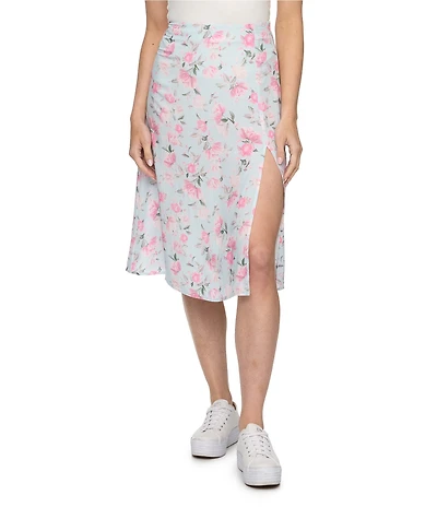 Flag and Anthem Zoe Floral A-Line Midi Skirt