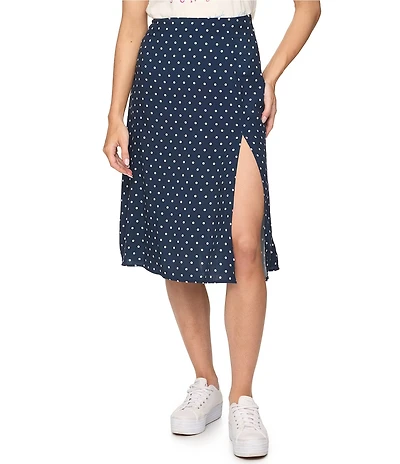 Flag and Anthem Zoe Midi Polka Dot Print Skirt