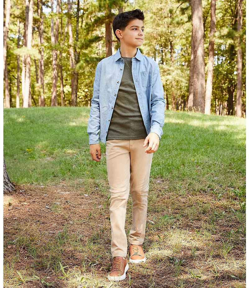 Flag LTD. Boys' Cameron Leather Slip On Oxford Sneakers (Youth)