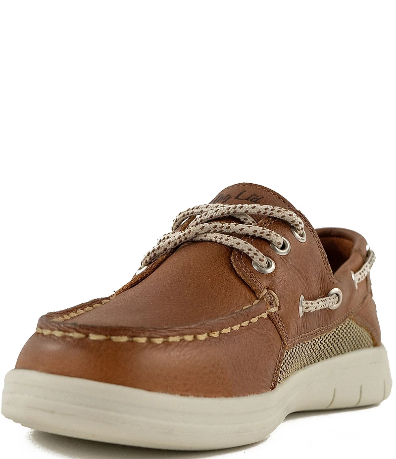 Flag LTD. Boys' Freddie Leather Lace Up Boat Shoes (Youth)