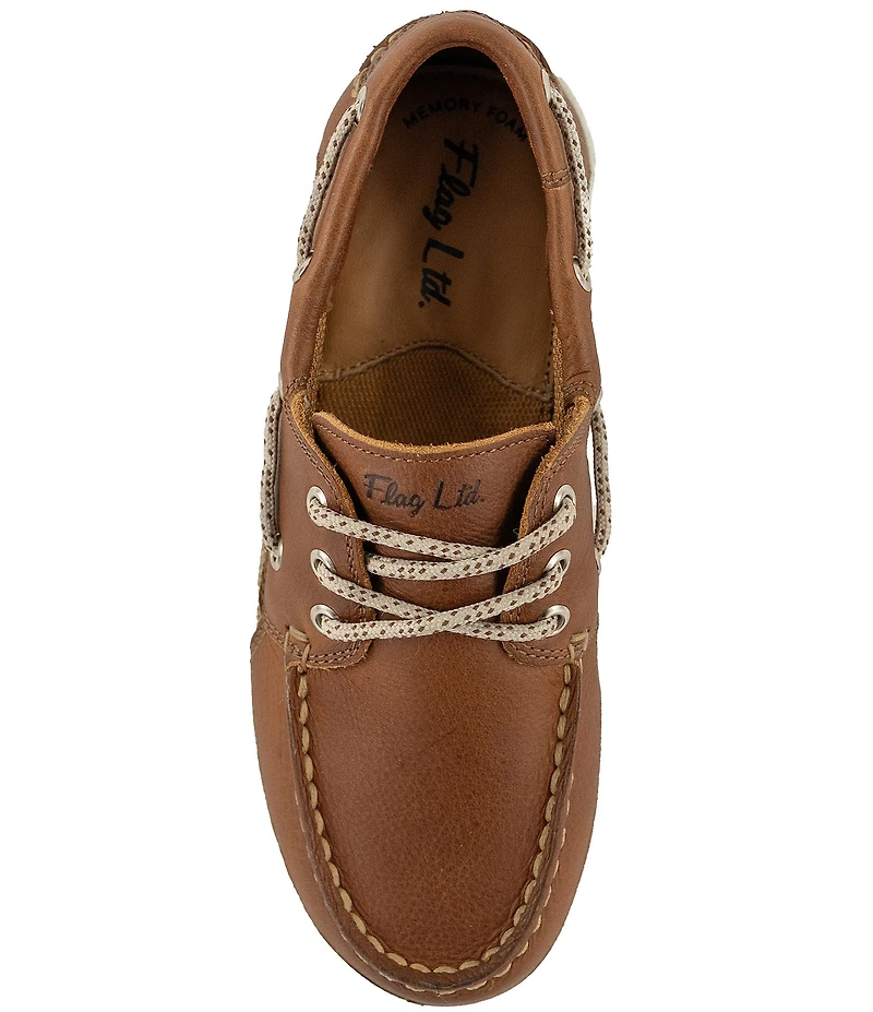 Flag LTD. Boys' Freddie Leather Lace Up Boat Shoes (Youth)
