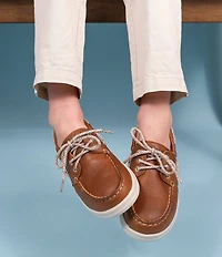 Flag LTD. Boys' Freddie Leather Lace Up Boat Shoes (Youth)