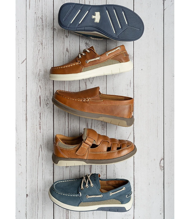 Flag LTD. Boys' Freddie Leather Lace Up Boat Shoes (Youth)
