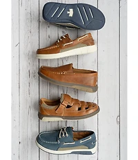 Flag LTD. Boys' Freddie Leather Lace Up Boat Shoes (Youth)