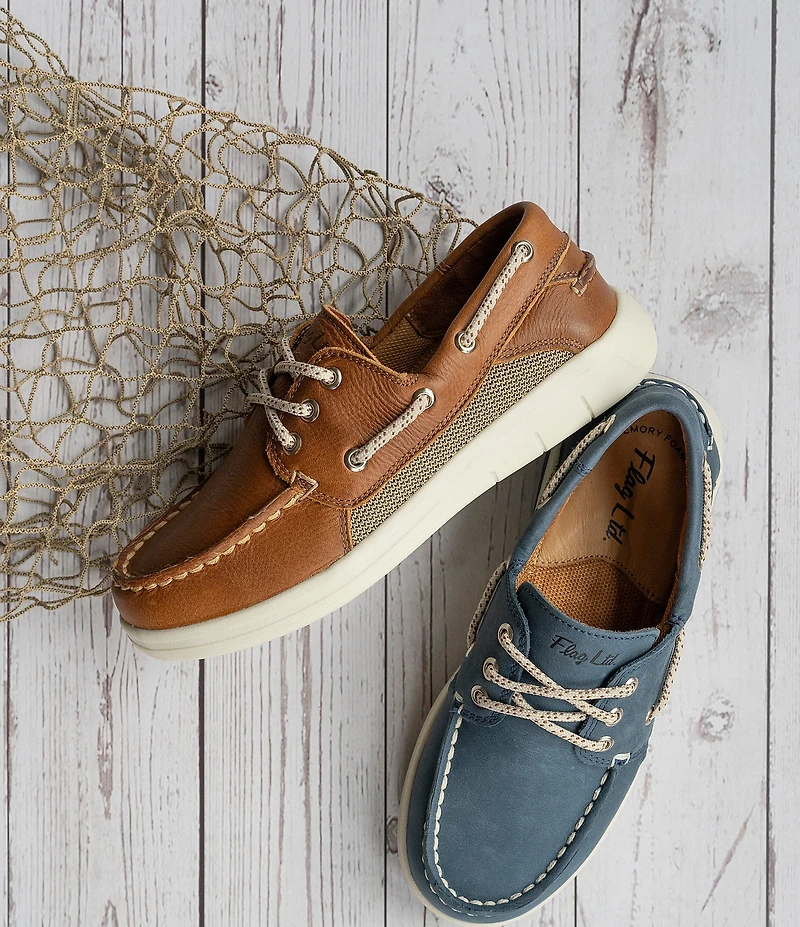 Flag LTD. Boys' Freddie Leather Lace Up Boat Shoes (Youth)