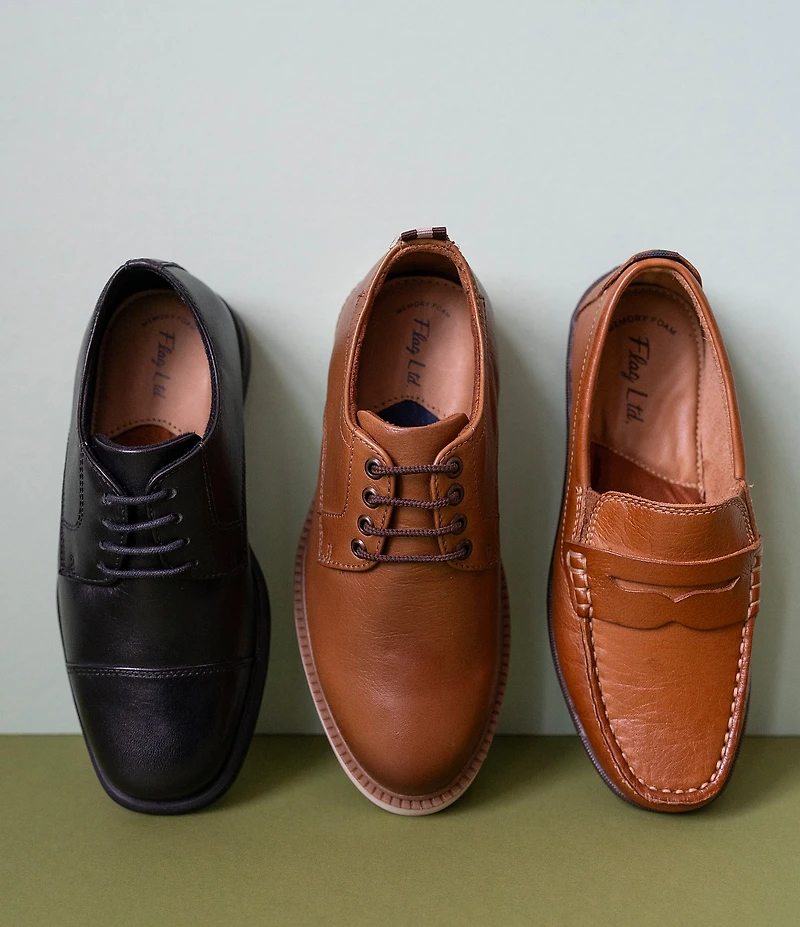Flag LTD. Boys' Mathew Cap Toe Leather Lace Up Oxfords (Toddler)