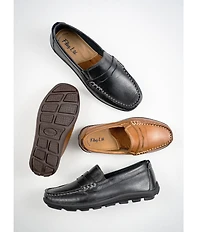 Flag LTD. Boys' Turbo Leather Penny Driver Loafers (Youth)
