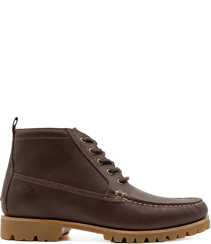 Flag LTD. Men's Ayden Moc Toe Waterproof Leather Lace Up Chukka Boots