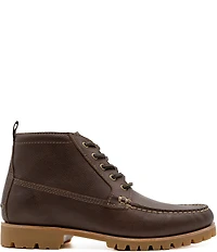 Flag LTD. Men's Ayden Moc Toe Waterproof Leather Lace Up Chukka Boots
