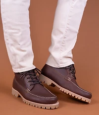 Flag LTD. Men's Ayden Moc Toe Waterproof Leather Lace Up Chukka Boots