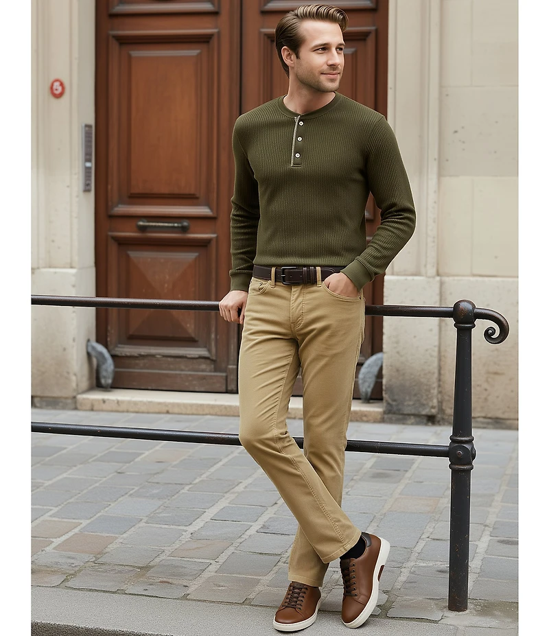 Flag LTD. Men's Becker Leather Lace-to-Toe Sneakers