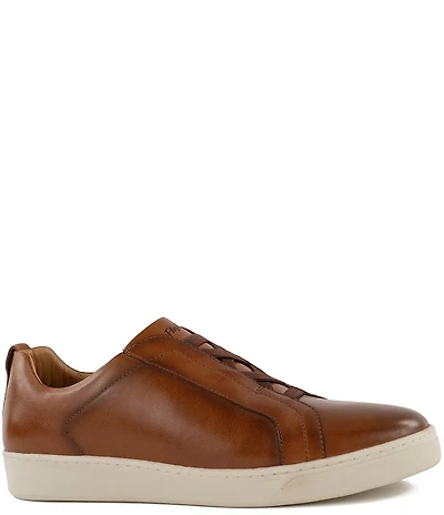 Flag LTD. Men's Cameron Stretch Laces Leather Slip-On Sneakers