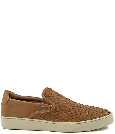 Flag LTD. Men's Cameron Woven Leather Slip On Sneakers