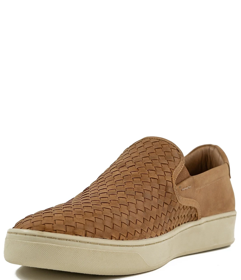 Flag LTD. Men's Cameron Woven Leather Slip On Sneakers
