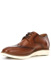Flag LTD. Men's Colston Leather Hybrid Brogue Detail Wingtip Oxfords