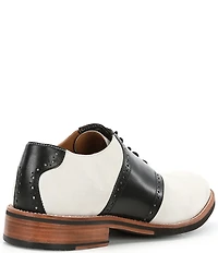 Flag LTD. Men's Copley Nubuck Leather Brogue Detail Saddle Dress Shoes