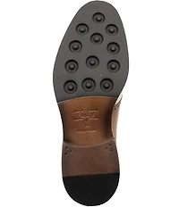 Flag LTD. Men's Copley Nubuck Leather Brogue Detail Saddle Dress Oxfords