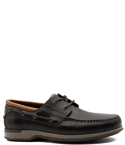 Flag LTD. Men's Delmar Lace Waterproof Leather 2-Eye Boat Shoes