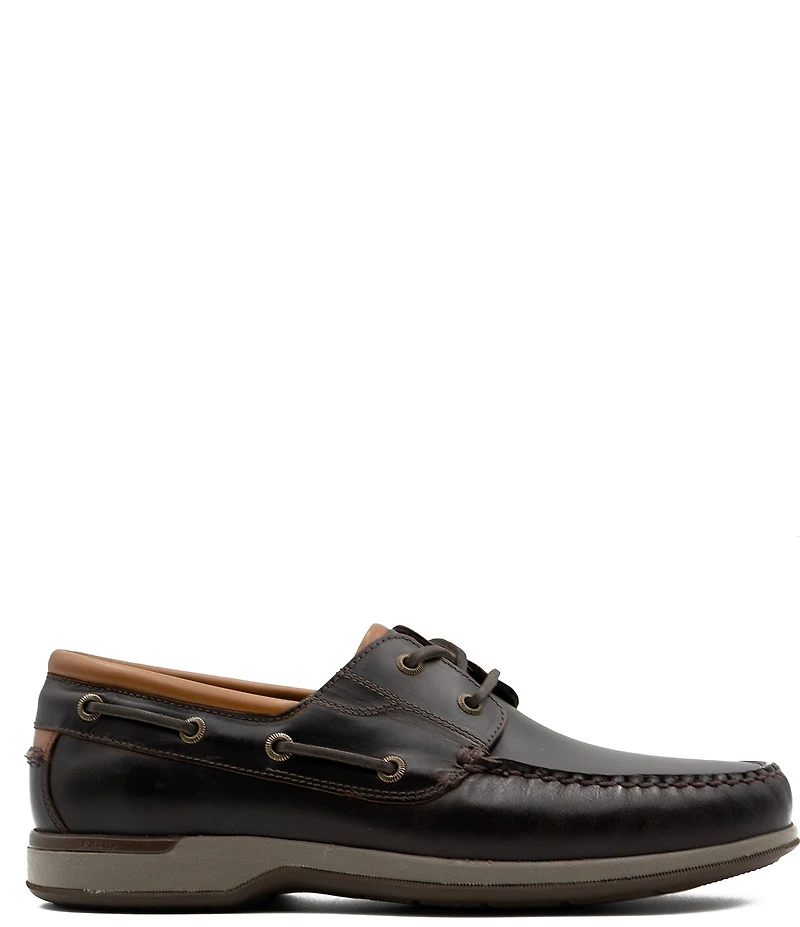 Flag LTD. Men's Delmar Lace Waterproof Leather 2-Eye Boat Shoes