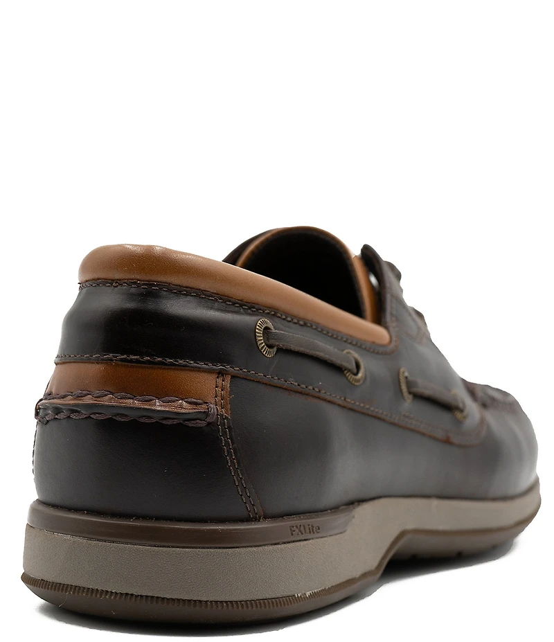 Flag LTD. Men's Delmar Lace Waterproof Leather 2-Eye Boat Shoes