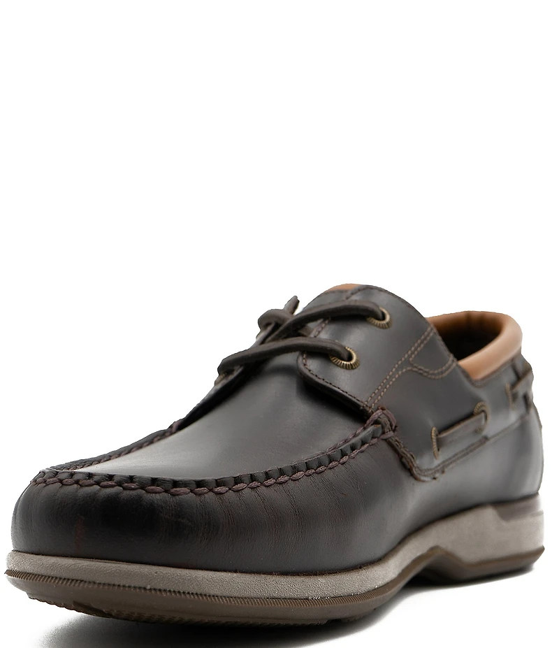 Flag LTD. Men's Delmar Lace Waterproof Leather 2-Eye Boat Shoes