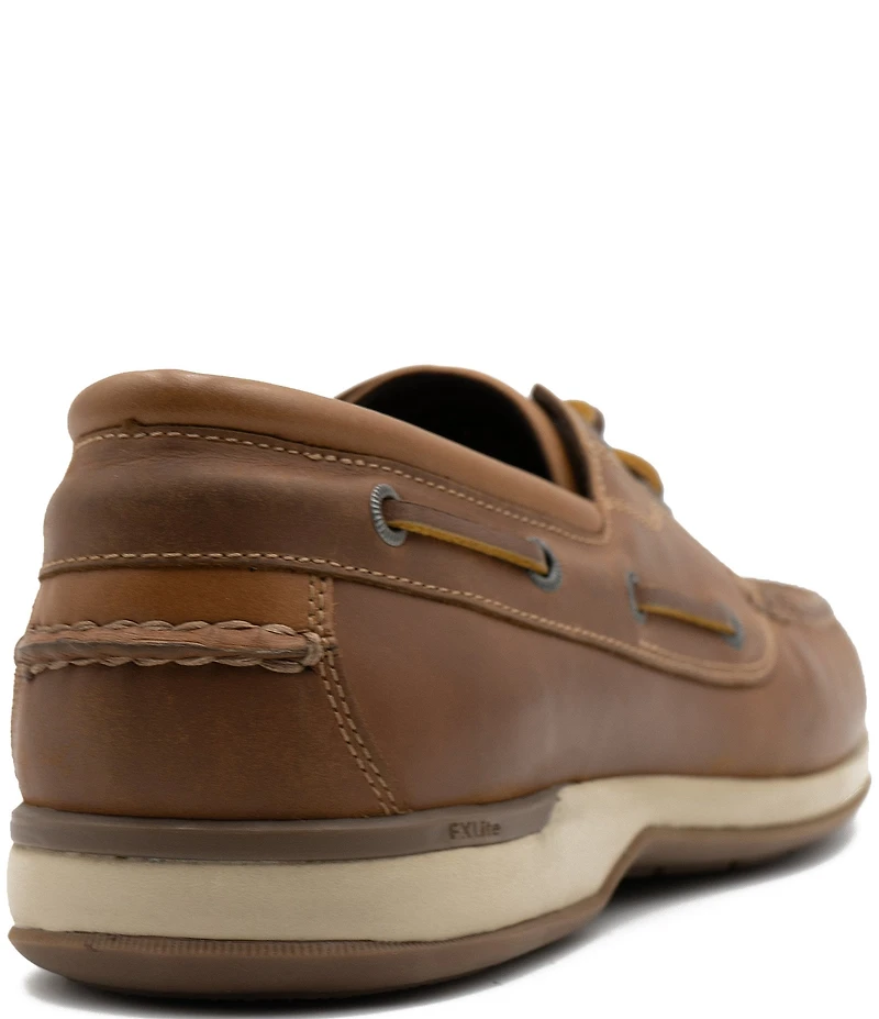 Flag LTD. Men's Delmar Lace Waterproof Leather 2-Eye Boat Shoes
