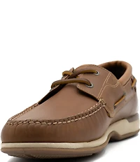 Flag LTD. Men's Delmar Lace Waterproof Leather 2-Eye Boat Shoes