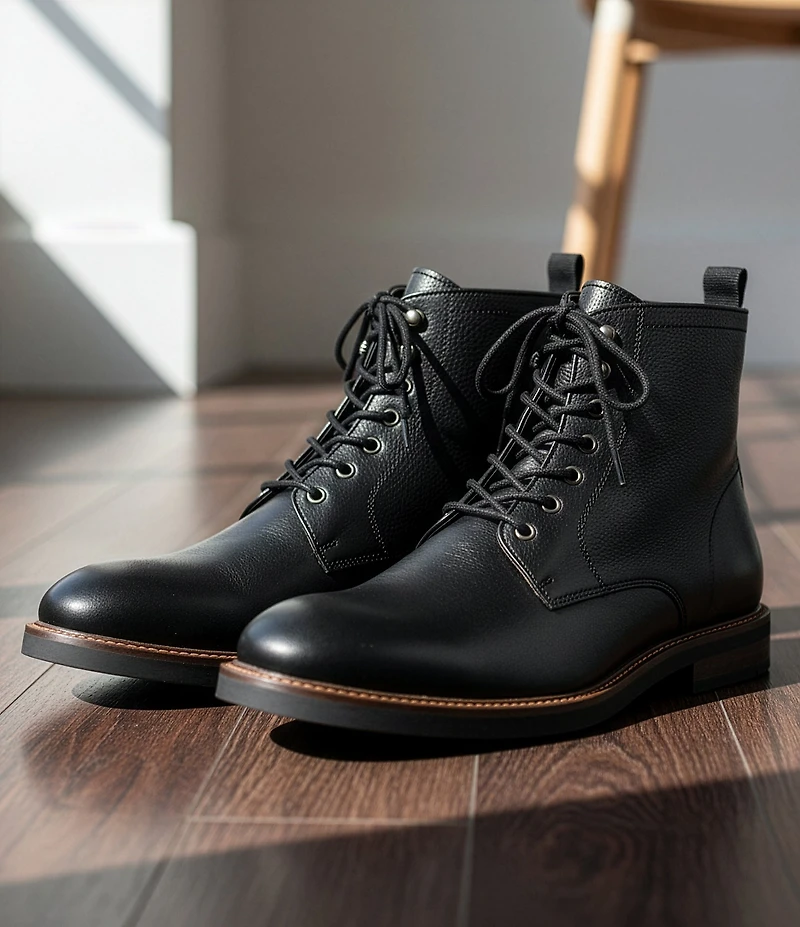 Flag LTD. Men's Garrett Leather Plain Toe Boots