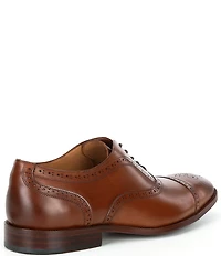 Flag LTD. Men's Harmon Leather Brogue Detail Cap Toe Dress Oxfords