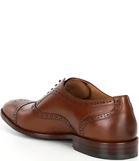 Flag LTD. Men's Harmon Leather Brogue Detail Cap Toe Dress Oxfords