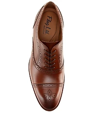 Flag LTD. Men's Harmon Leather Brogue Detail Cap Toe Dress Oxfords