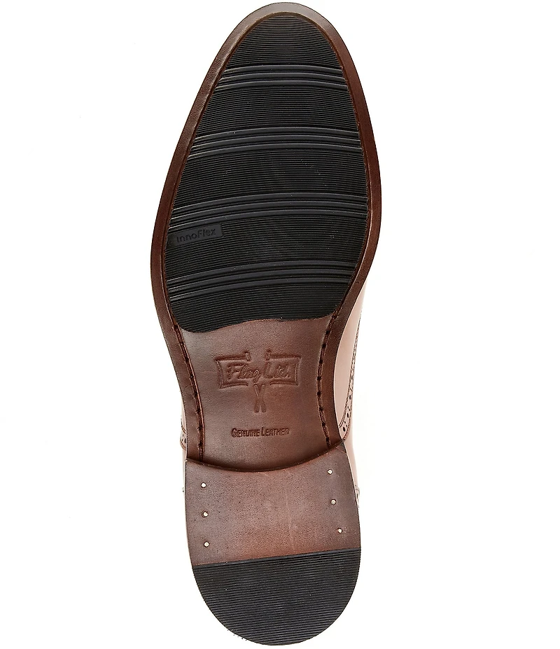 Flag LTD. Men's Harmon Leather Brogue Detail Cap Toe Dress Oxfords