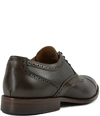 Flag LTD. Men's Harmon Leather Brogue Detail Cap Toe Dress Oxfords