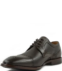 Flag LTD. Men's Harmon Leather Brogue Detail Cap Toe Dress Oxfords